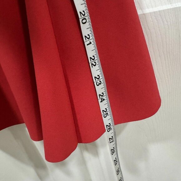 Women’s HM red‎ Dress Size 2 Fit N Flare NWOT Christmas Holidays - Picture 5 of 7